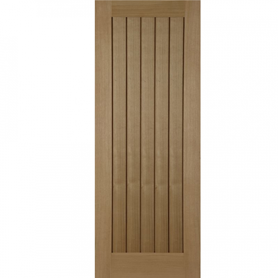 Mendes Cottage Internal Oak Un-Finished Grooved Flush Fire Door