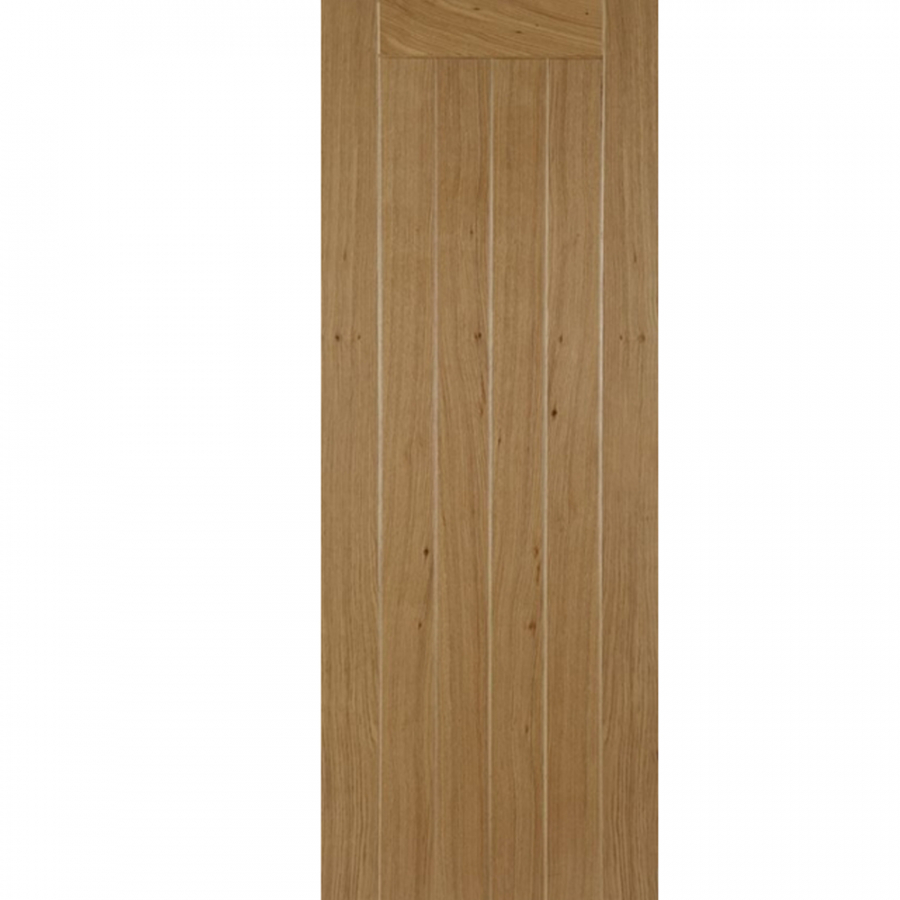 Mendes Oak Framed Ledged and Braced Flush Grooved Door