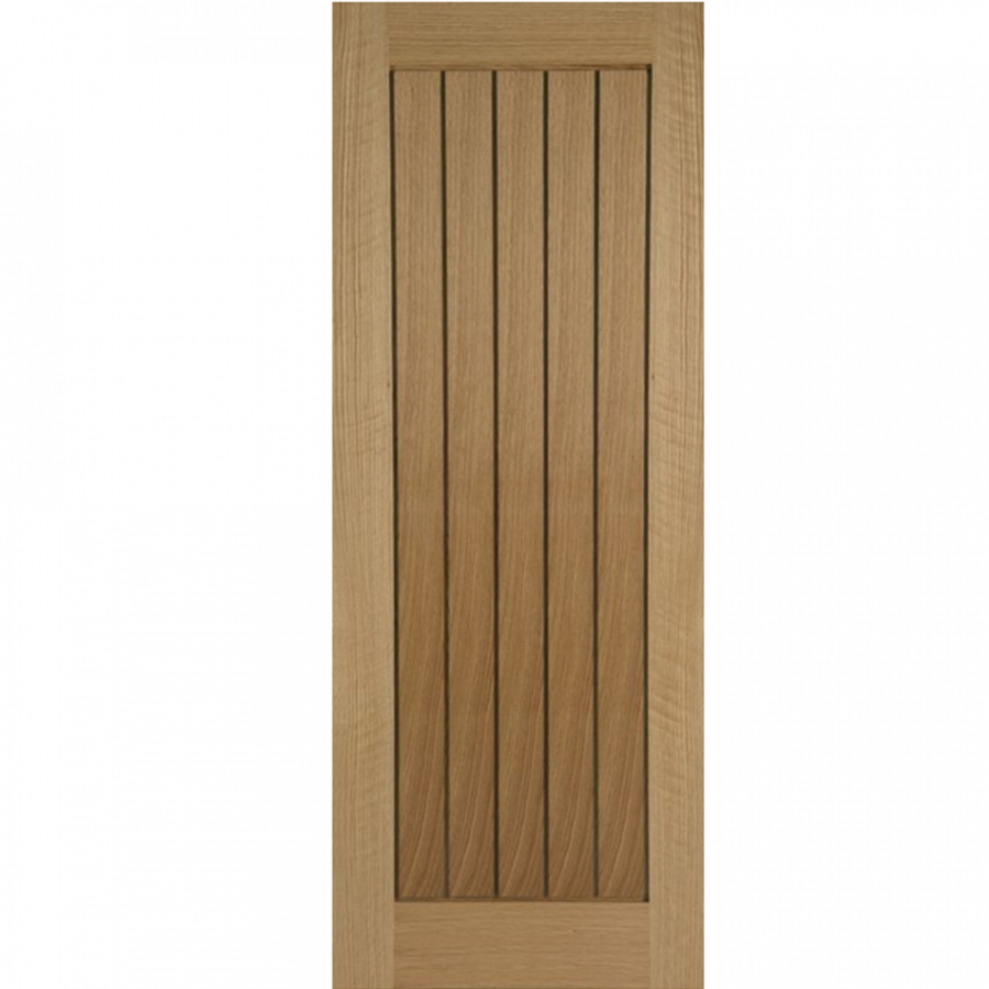Mendes Mexicano Internal Un-Finished Oak Grooved Fire Door