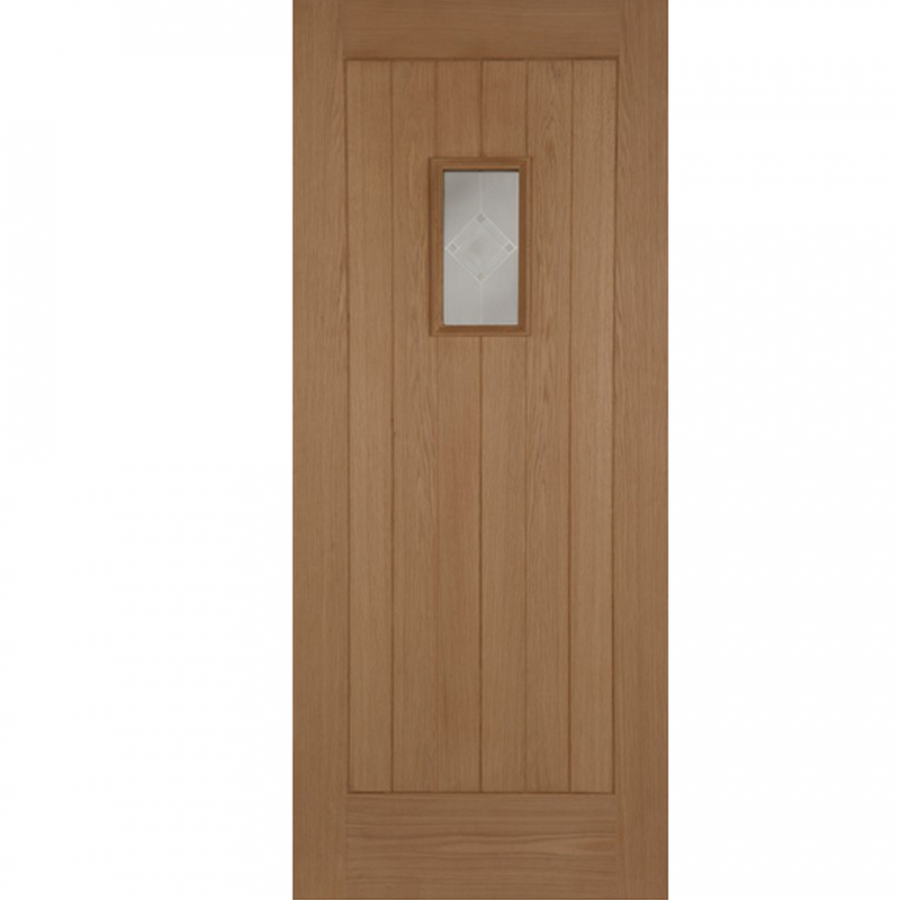 Mendes External Oak Hillingdon Thermally Rated Glass Door