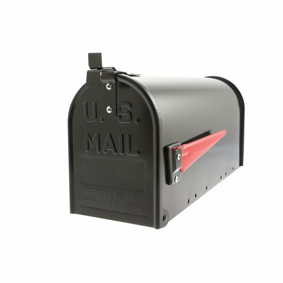 Sterling U.S Aluminium Black Post Box | Door Superstore®