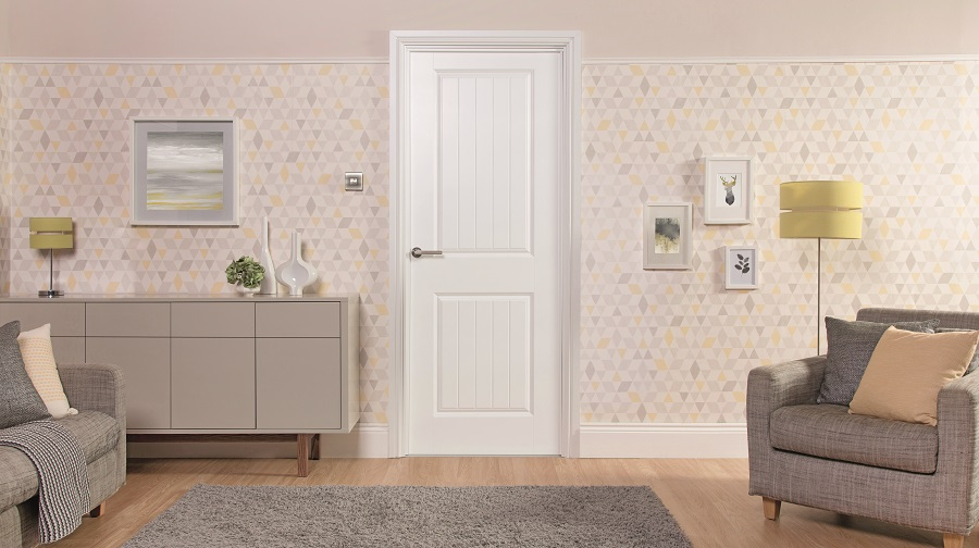 JELDWEN Newbridge White Primed 2 Panel Interior Door Door Superstore®