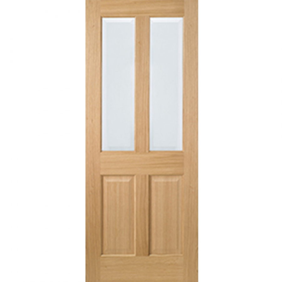 LPD Richmond Unfinished Oak Bevelled Glazed Internal Door