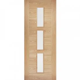 LPD Sofia Fully Finished Oak Glazed Internal Door