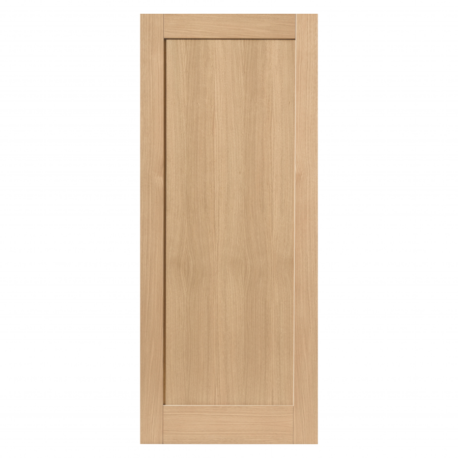 JB Kind Etna Shaker 1 Panel Unfinished Oak Internal FD30 Fire Door