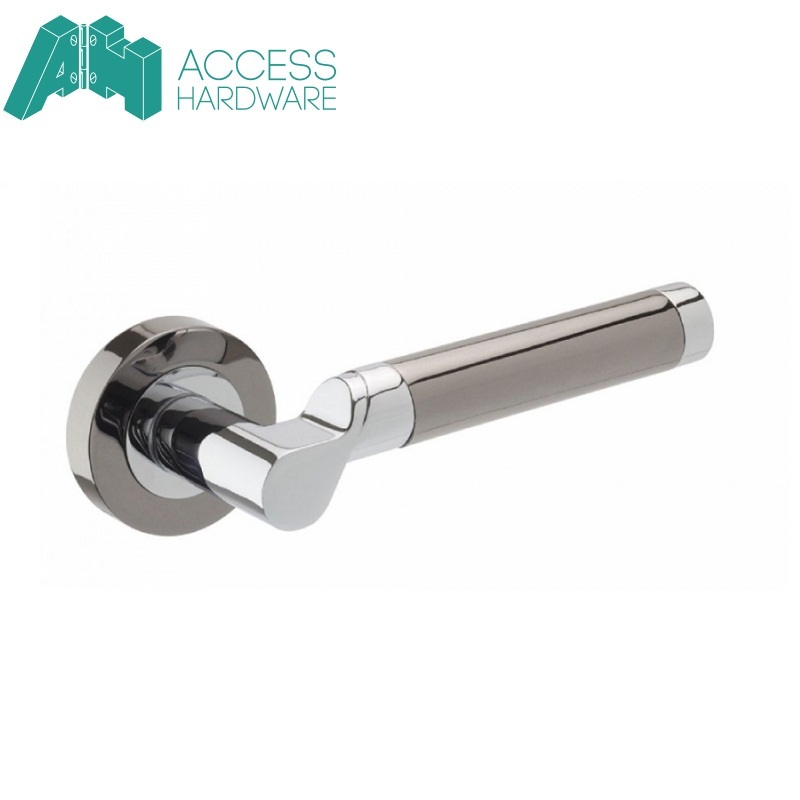 offset-internal-door-handle-pair-lever-on-rose-in-dual-black-chrome-finish-d43