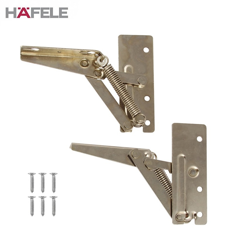 Pair of Zinc Plated Sprung Swing Up Flap Hinge Set