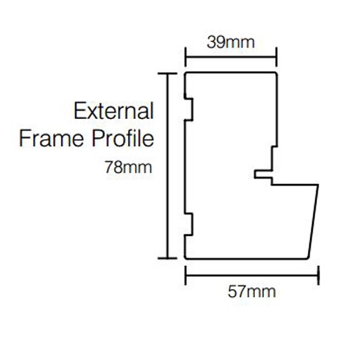 Premdor External Softwood Inward Opening Single Door Frame with Hardwood Threshold Sill (32" x
