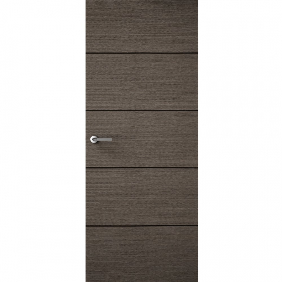 Premdor Charcoal Grey Horizontal 4 Line FD30 Fireshield Door