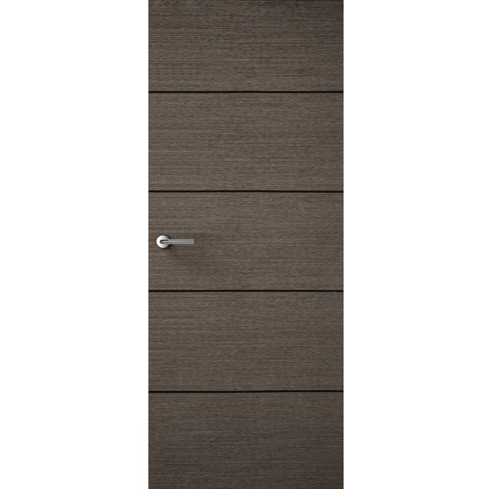 Premdor Charcoal Grey Horizontal 4 Line Internal Door