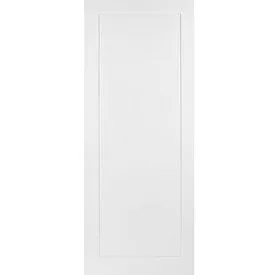 Premdor White Primed 1 Panel Moulded FD30 Fireshield Door