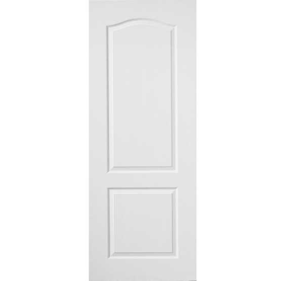 2 Panel Classique Premdor White Primed 2 Panel Arch Top Textured Internal Door | Door ...