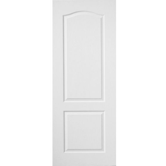 2 Panel Classique Premdor White Primed 2 Panel Arch Top Textured Internal Door | Door ...