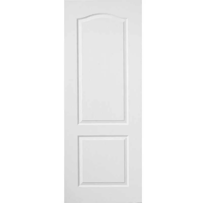 2 Panel Classique Premdor White Primed 2 Panel Arch Top Textured Internal Door - 2040mm x ...