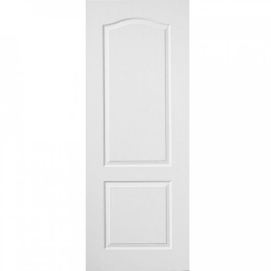 2 Panel Classique Premdor White Primed 2 Panel Arch Top Textured FD30 Fireshield Door ...