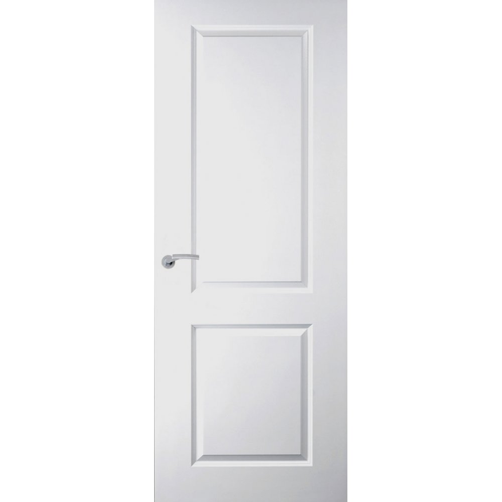 Premdor White Primed 2 Panel Moulded FD30 Fireshield Door