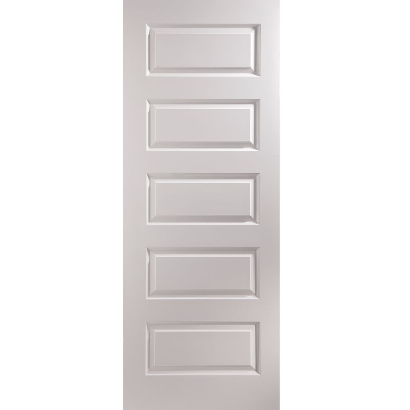 JELDWEN Rockport 5 Panel White Primed Internal Door 2040mm x 626mm