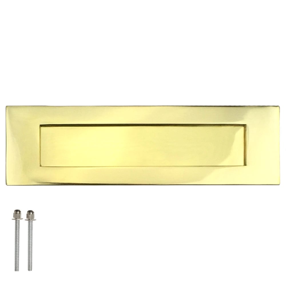 Securit Polished Brass Letter Plate 10" Door Superstore®