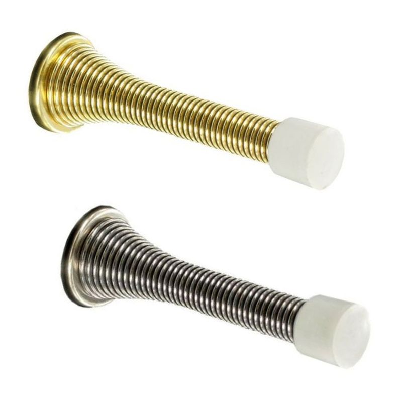 Securit Projecting Wall Mounted Spring Door Stop Brass Door Superstore®