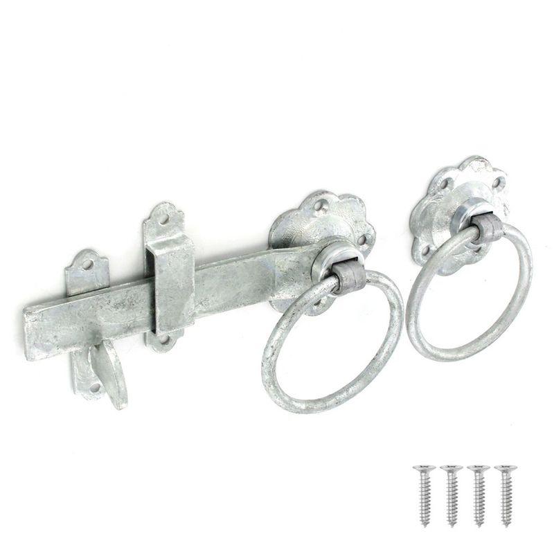 Securit Straight Galvanised Ring Gate Latch 150mm Door Superstore®