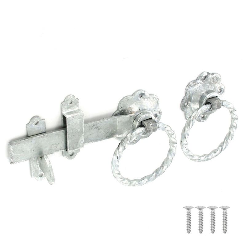 Securit Twisted Galvanised Ring Gate Latch 150mm Door Superstore®