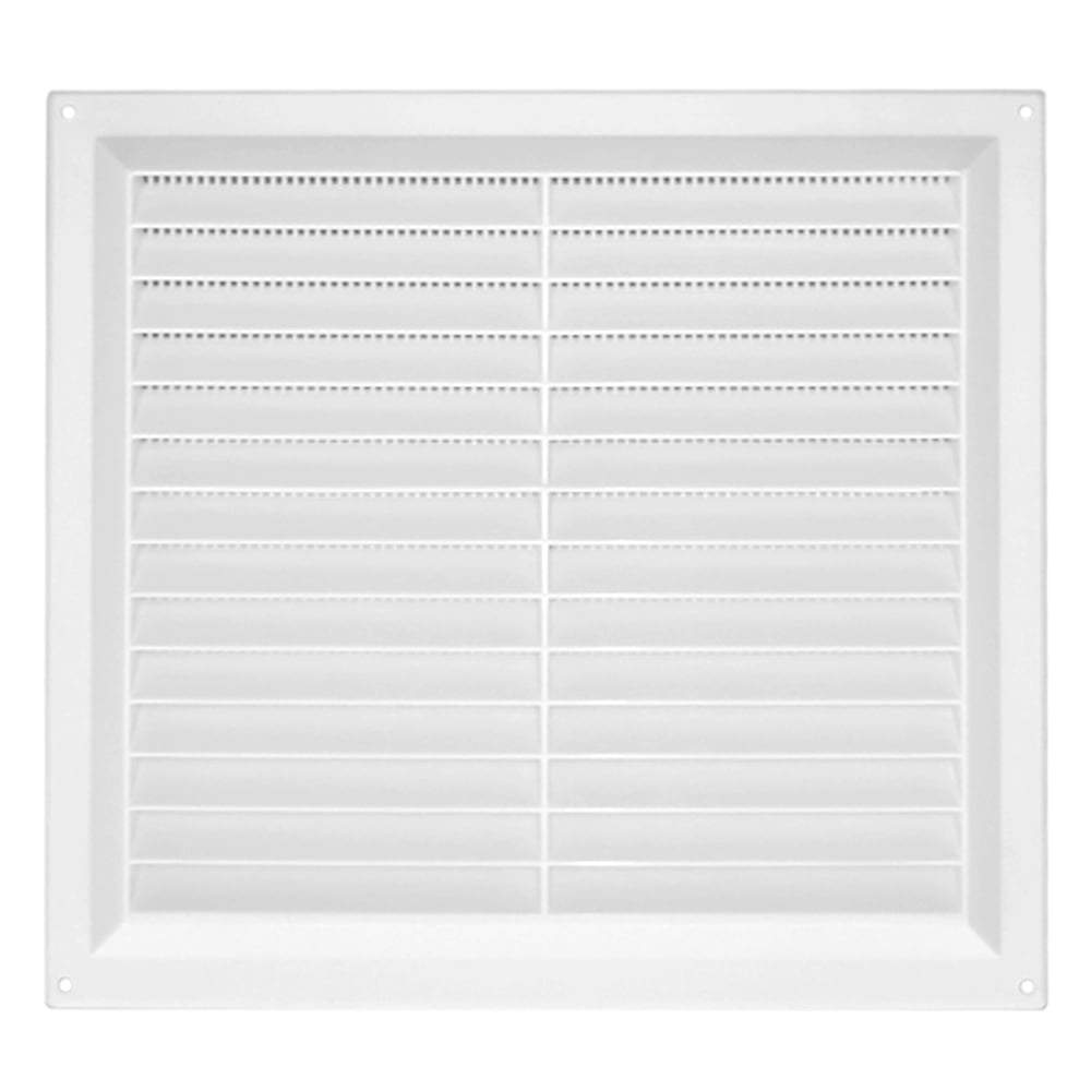 2 Pack White Louvre Air Vents Plastic - Small/Large For Door Wall Grill Ventilation