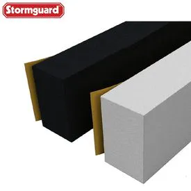 Stormguard Rubber Foam Jumbo Weatherstrip Extra Thick Seal White Black