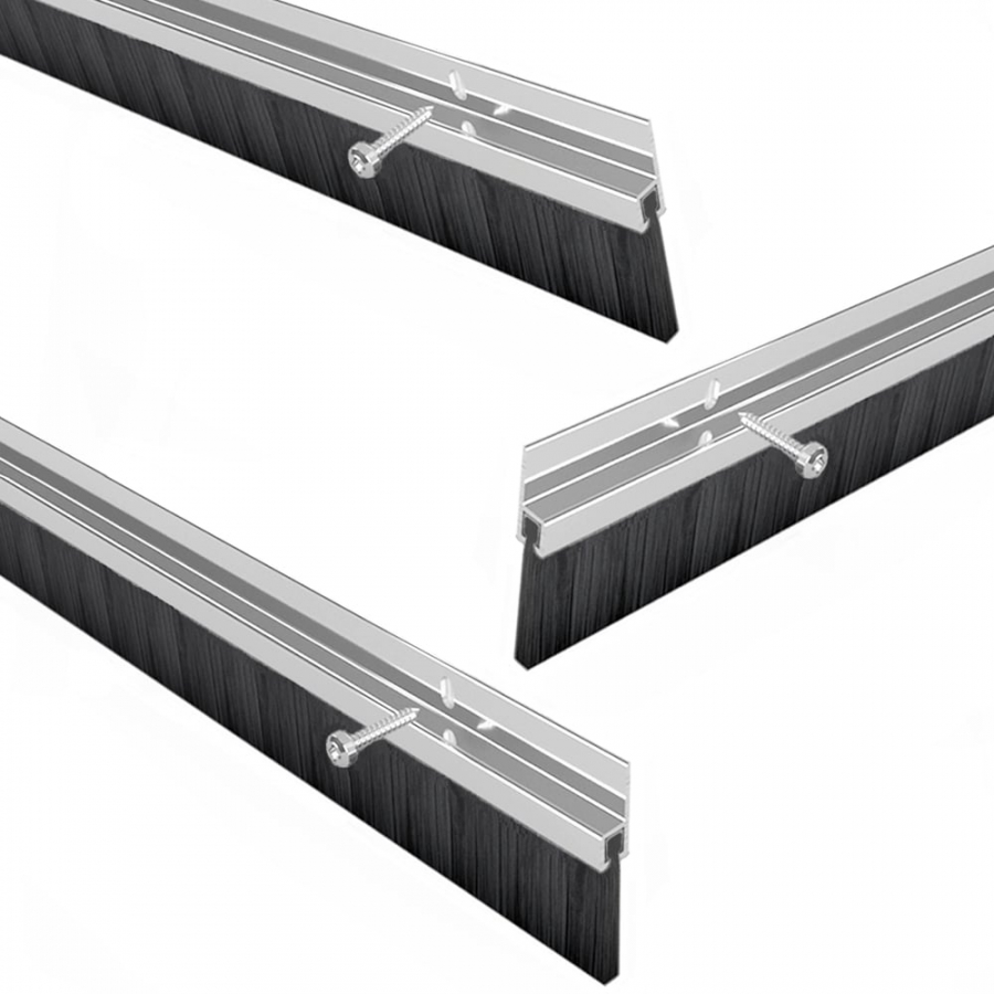 Stormguard Garage Door Draught Excluder Brush Seal (2514mm - 3 x 838mm lengths)