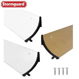 Stormguard Rain Deflector and Drip Bar with Black End Caps 838mm