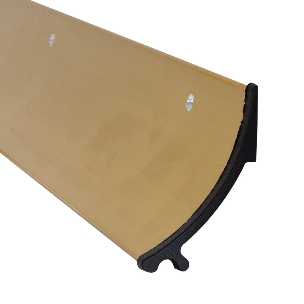 Stormguard Rain Deflector and Drip Bar with Black End Caps 838mm (Gold) Door Superstore®