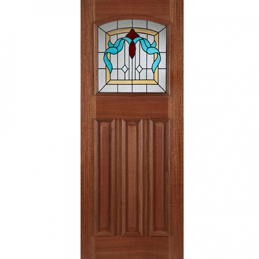 Mendes Hardwood External Edinburgh Triple Glass Front Door