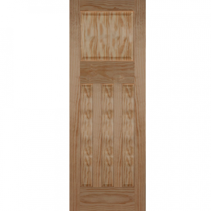 Mendes Pine Un-Finished 1930 Flat 4 Panelled Fire Door