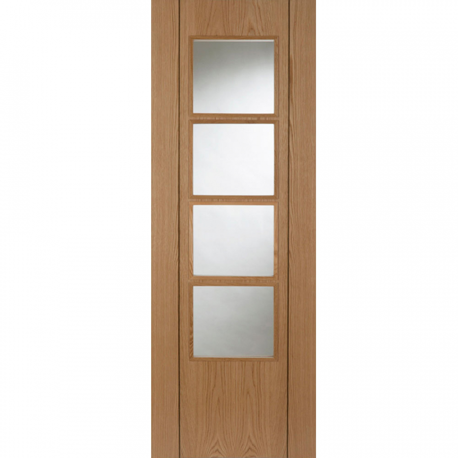 Mendes Vision Internal Oak Pre-Finished 4 Light Glazed Fire Door