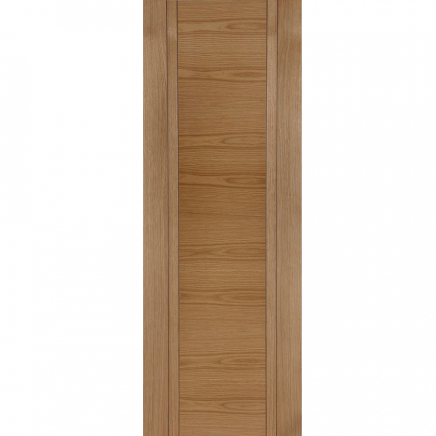 Mendes Capri Internal Oak Pre-Finished Grooved Flush Fire Door