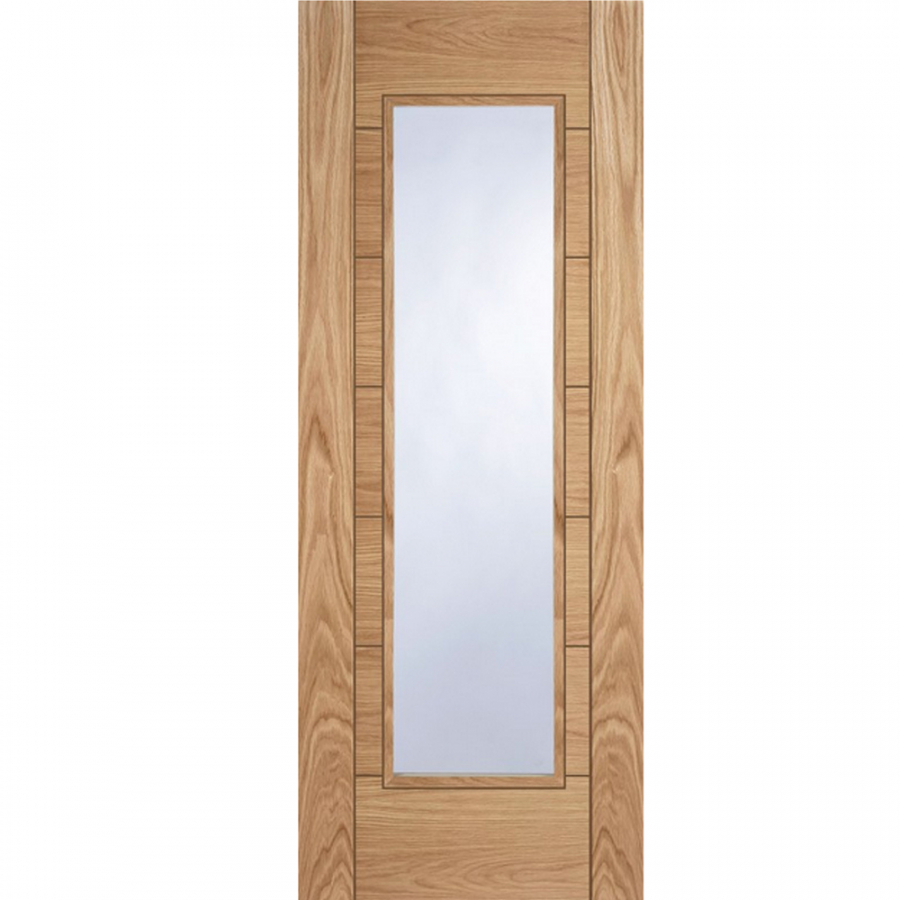 Mendes Corsica Internal Oak Pre-Finished Glass Door