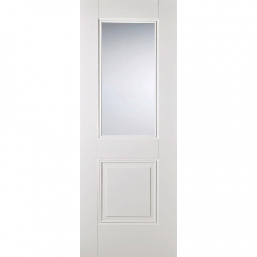 LPD Arnhem White Primed Glass Internal Door
