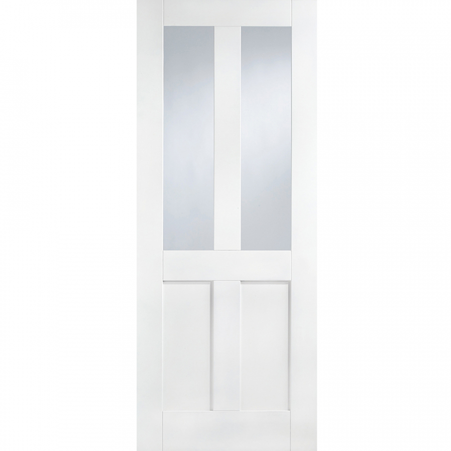 LPD London White Primed Glazed Internal Door