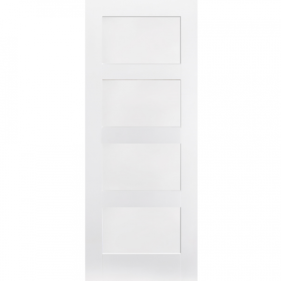 LPD Shaker 4 Panel White Primed Internal Door