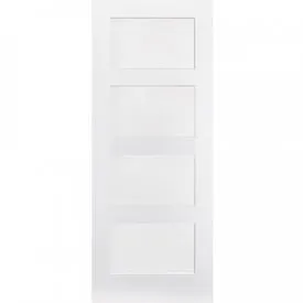 LPD Shaker 4 Panel White Primed Internal FD30 Fire Door