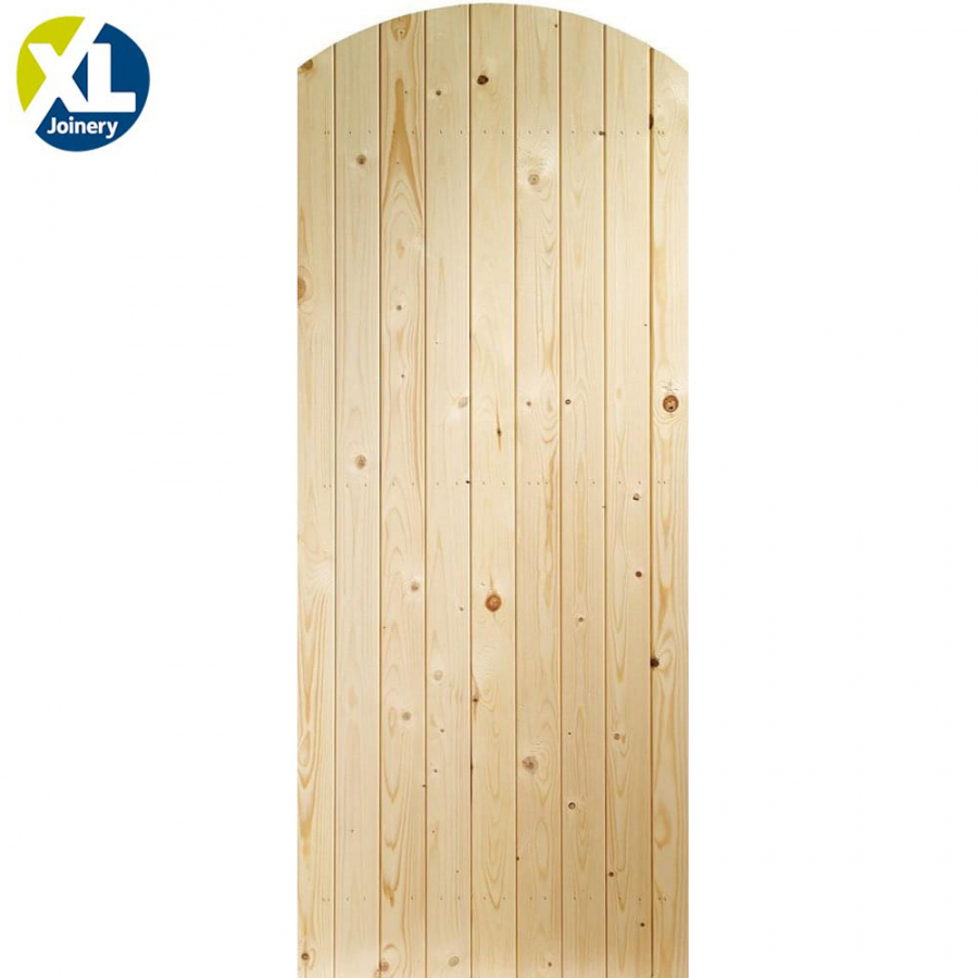 XL Joinery External Pine Arched Top Garden Gate (30" x 78")