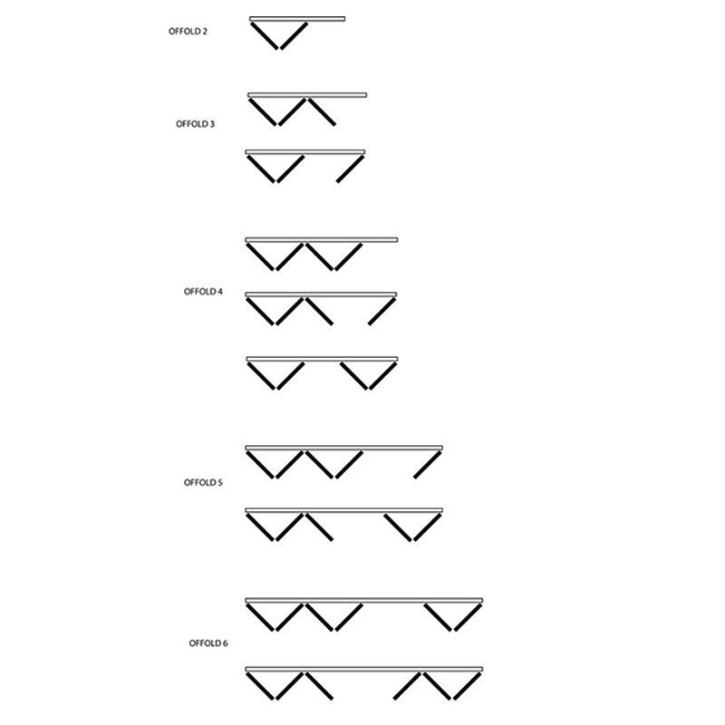 XL Joinery Internal White Primed Freefold Room Divider System Freefold